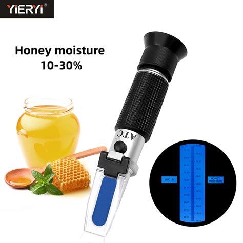 honey moisture refractometer|proper moisture content for honey.